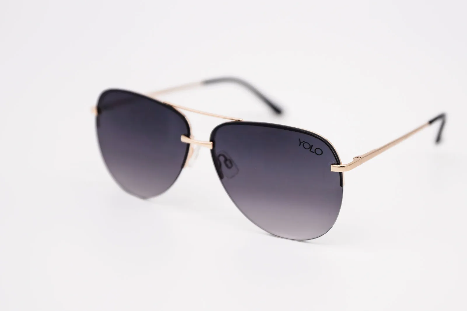 Lightweight Rimeless Fashion Aviator Metal Sunglasses