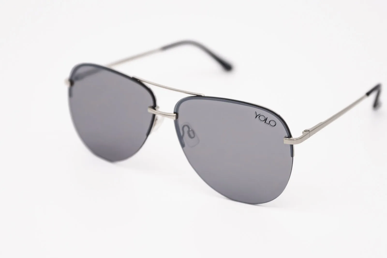 Lightweight Rimeless Fashion Aviator Metal Sunglasses