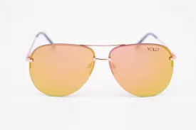 Lightweight Rimeless Fashion Aviator Metal Sunglasses