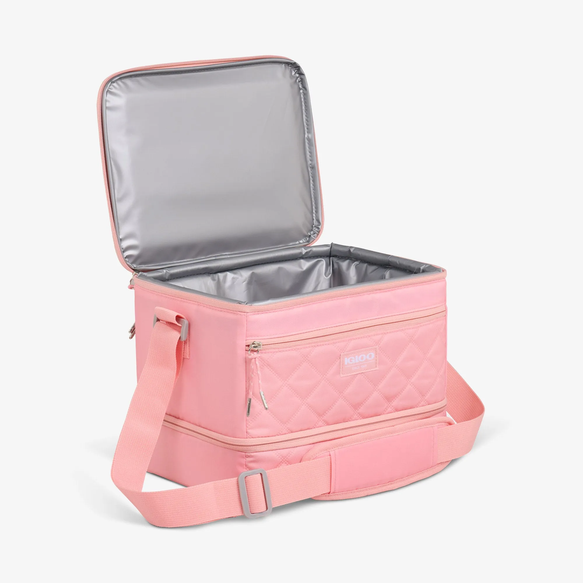 MaxCold DUO Dual Compartment Square Lunch Cooler