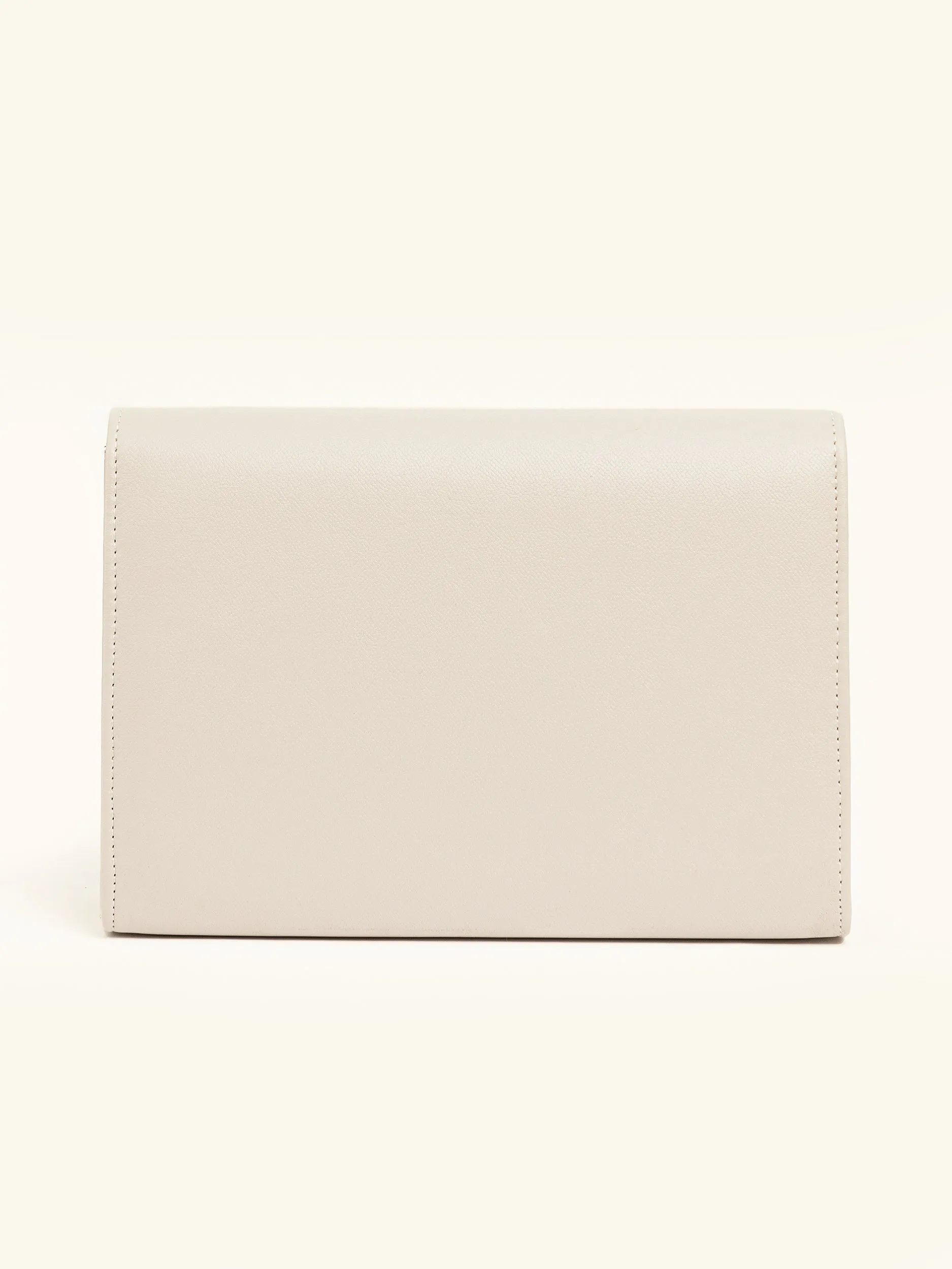Metallic Brooch Handbag