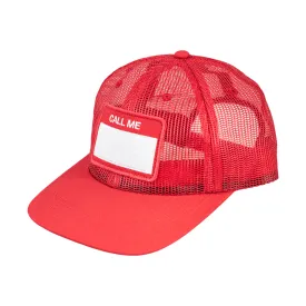Nine One Seven My Name Is Trucker Hat - Red
