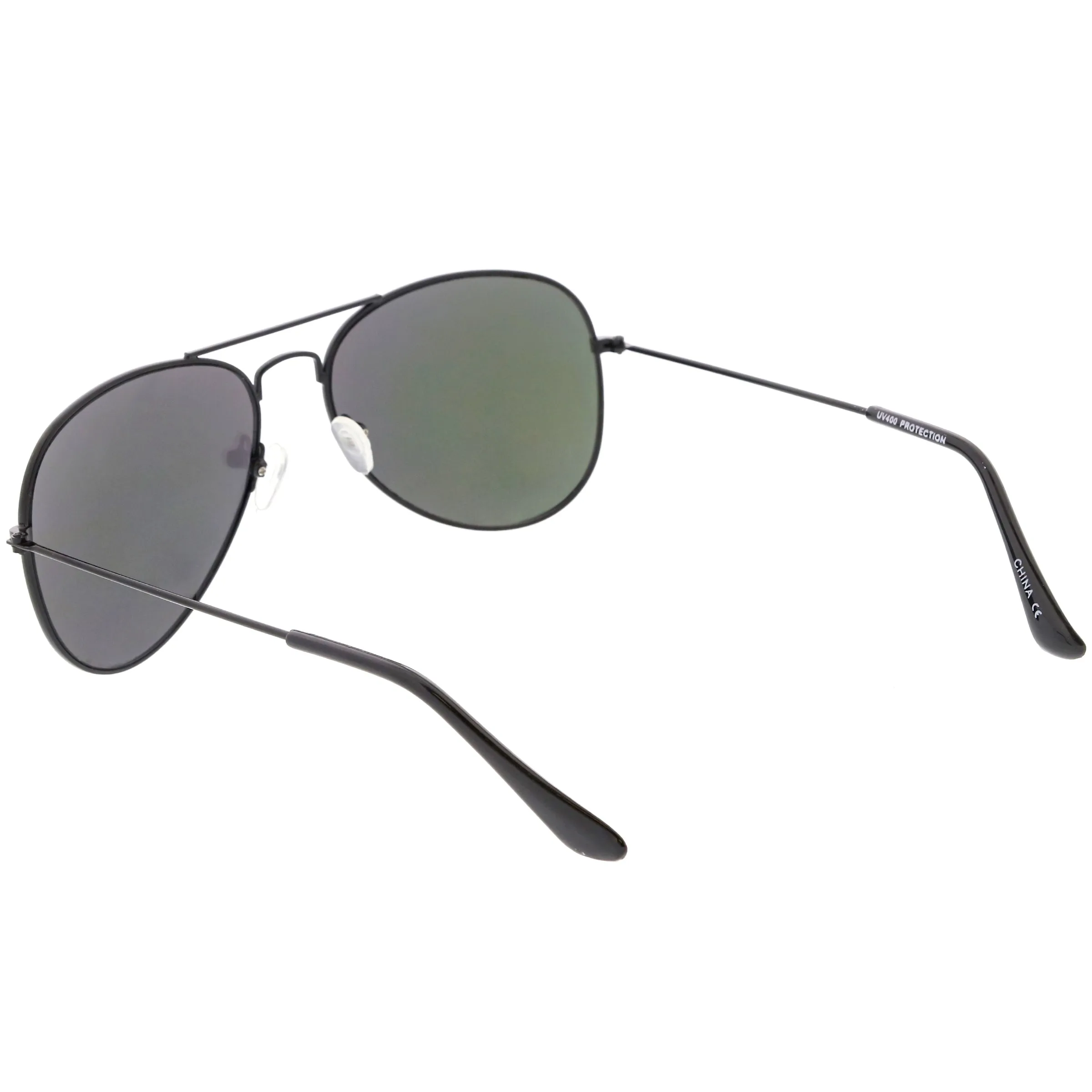 Oversize Slim Metal Temple Square Lens Horn Rimmed Sunglasses C779