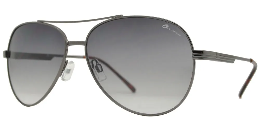 OX 2855 - Classic Aviator with Brow Bar Metal Sunglasses