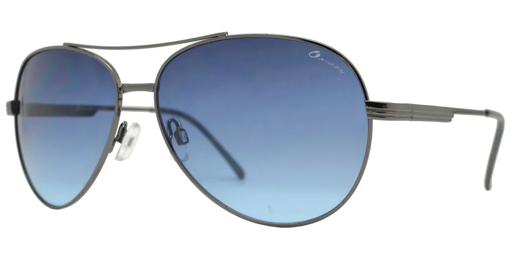 OX 2855 - Classic Aviator with Brow Bar Metal Sunglasses