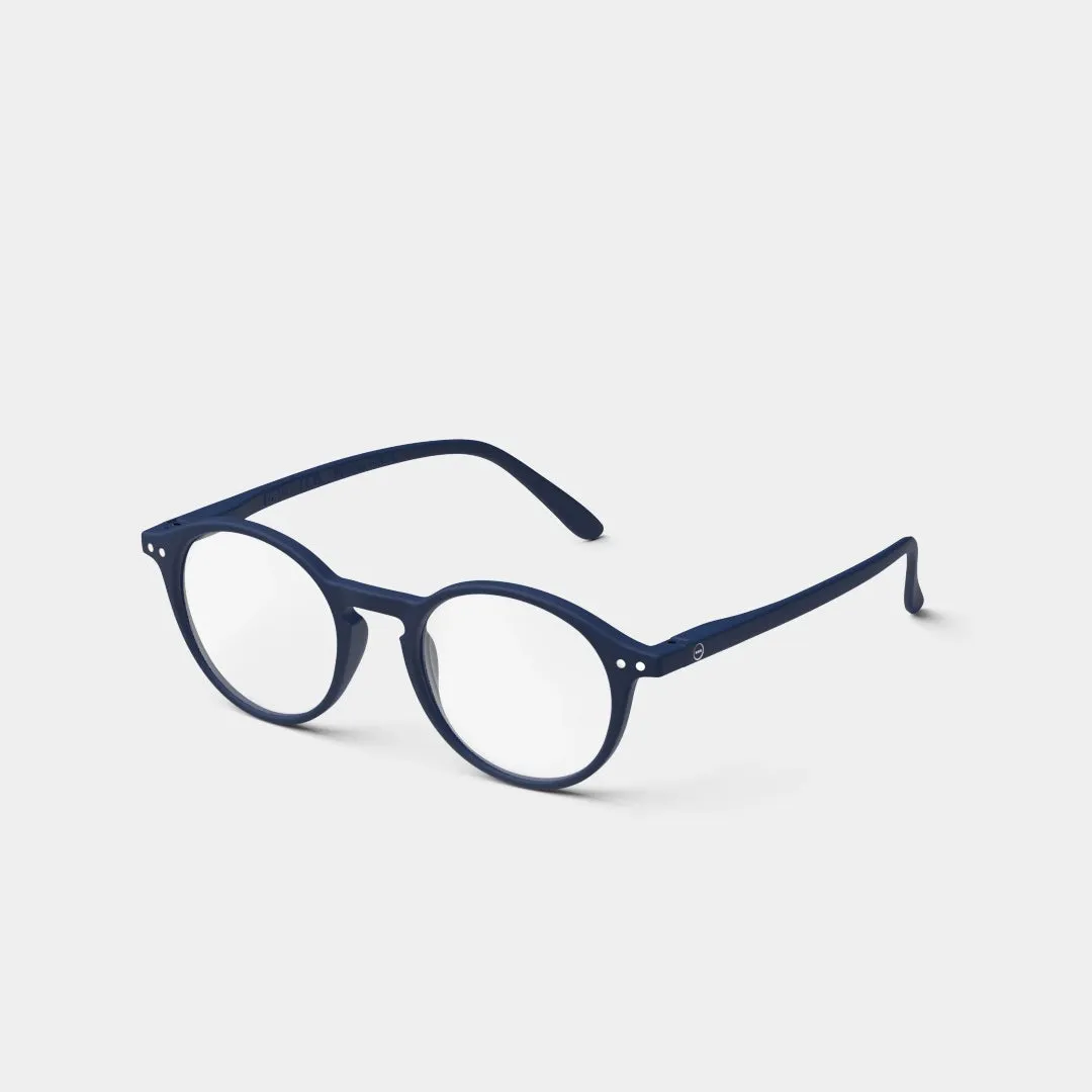 Reading Glasses  3 Round in Deep Blue Style D