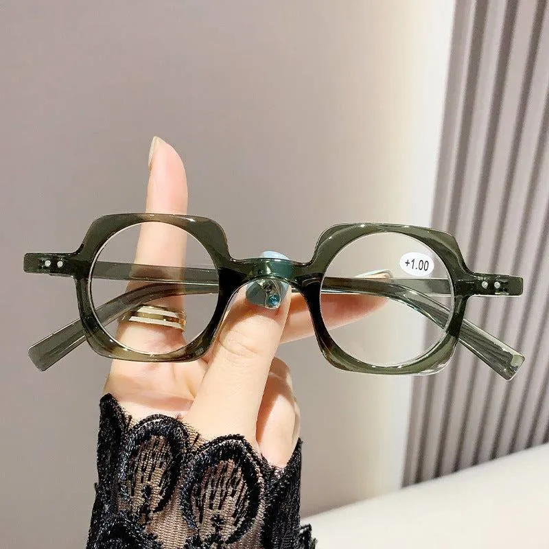 Retro Frame Blue Light Blocking Reading Glasses
