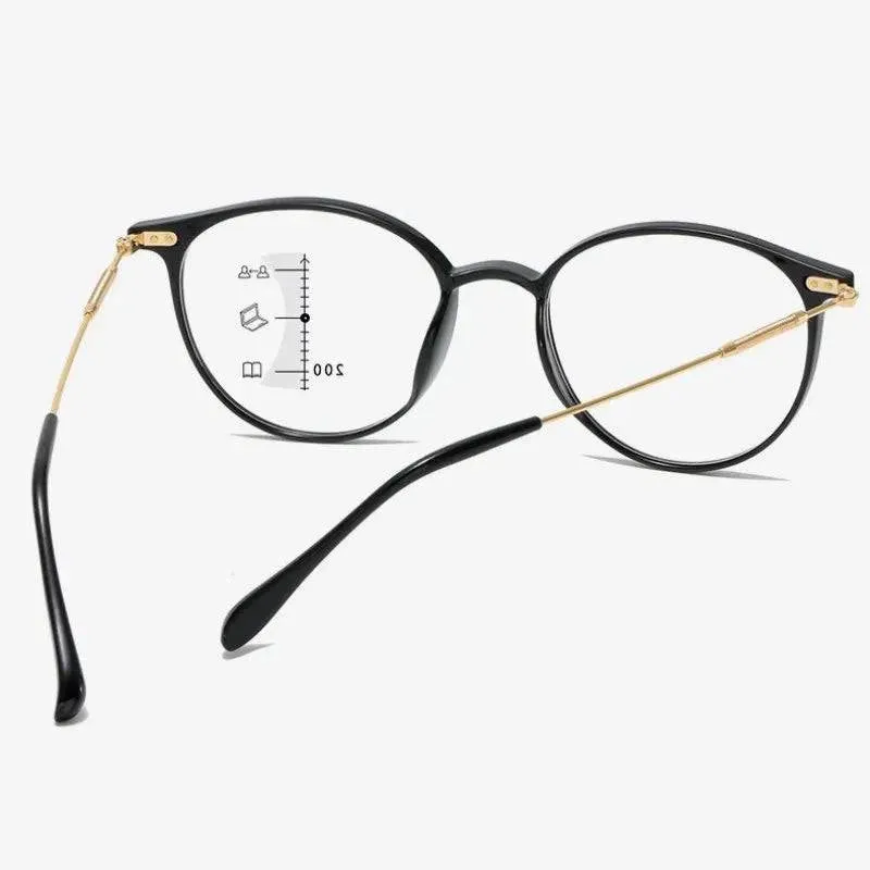 Retro Ultralight Multifocal Progressive Anti-blue Light Near Far Reading Glasses