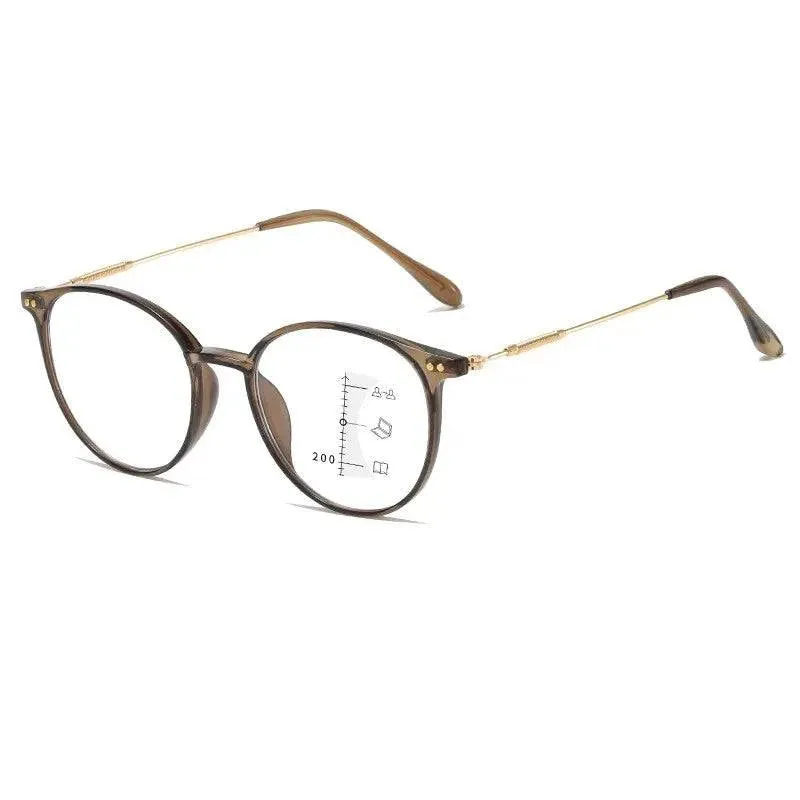 Retro Ultralight Multifocal Progressive Anti-blue Light Near Far Reading Glasses