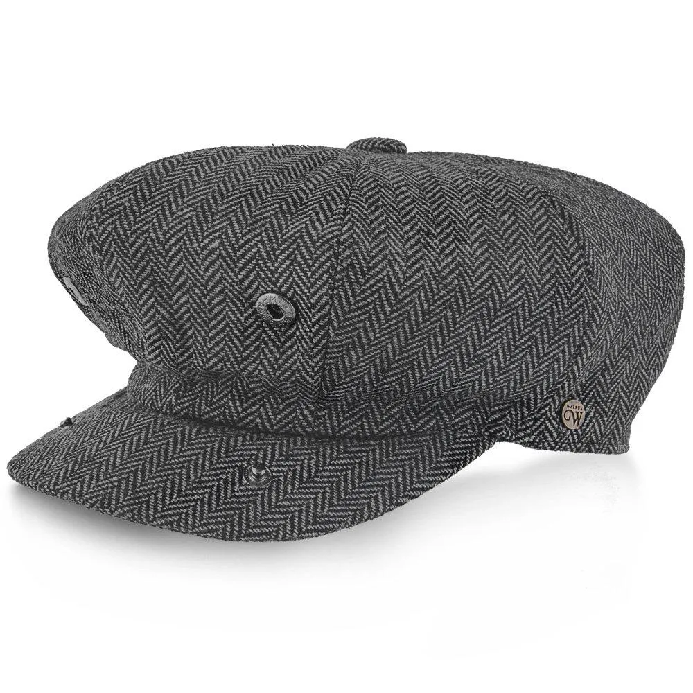 Shelby - Walrus Hat Wool Blend 8 Panel Newsboy Cap