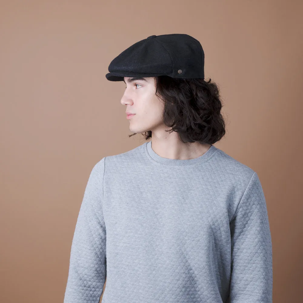 Shelby - Walrus Hat Wool Blend 8 Panel Newsboy Cap