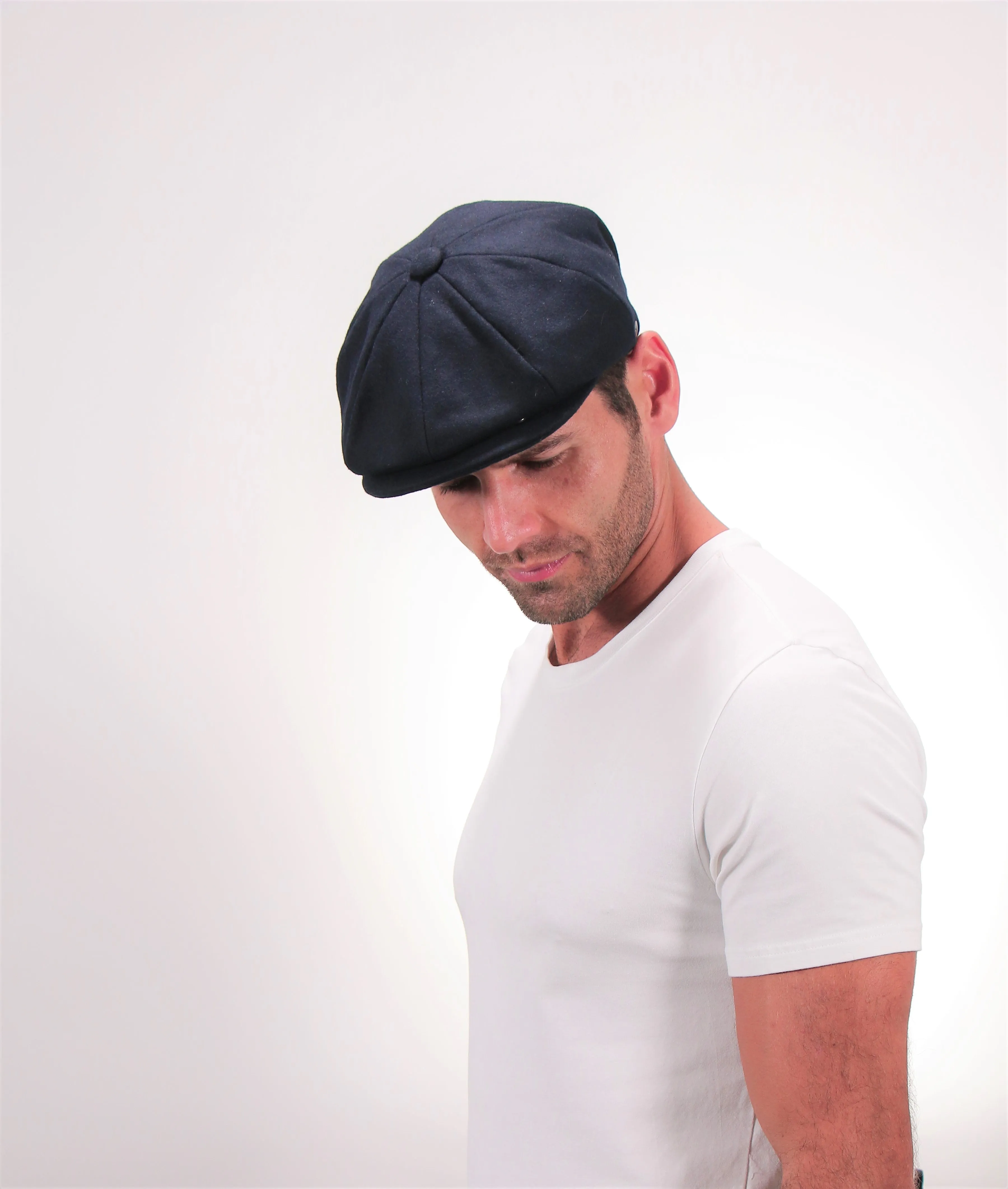 Shelby - Walrus Hat Wool Blend 8 Panel Newsboy Cap