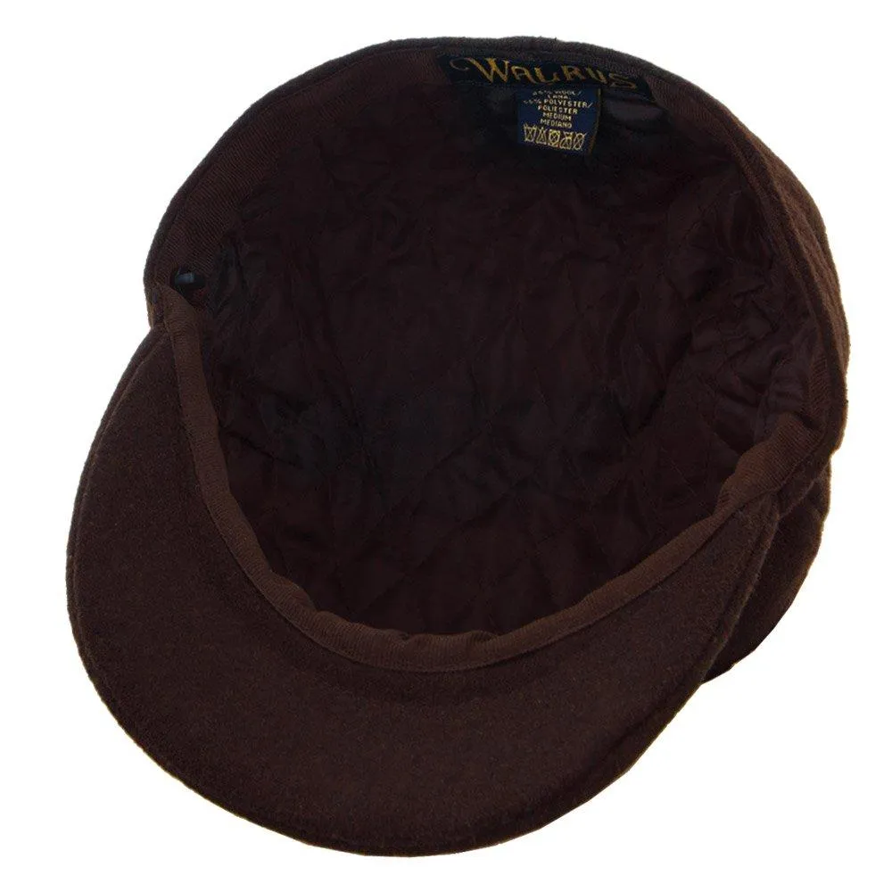 Shelby - Walrus Hat Wool Blend 8 Panel Newsboy Cap