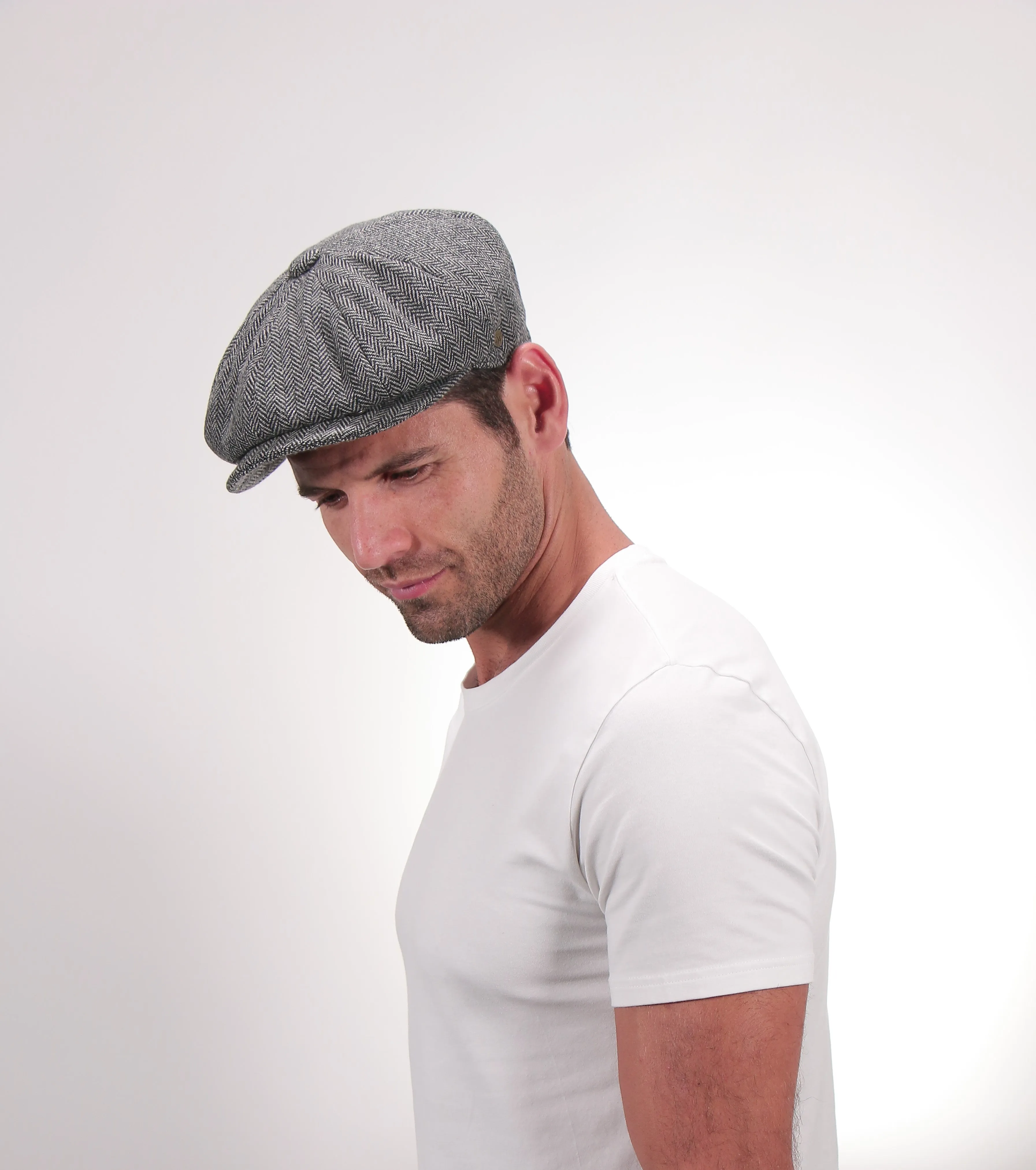 Shelby - Walrus Hat Wool Blend 8 Panel Newsboy Cap