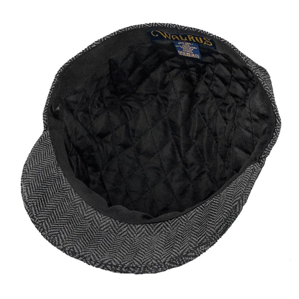 Shelby - Walrus Hat Wool Blend 8 Panel Newsboy Cap