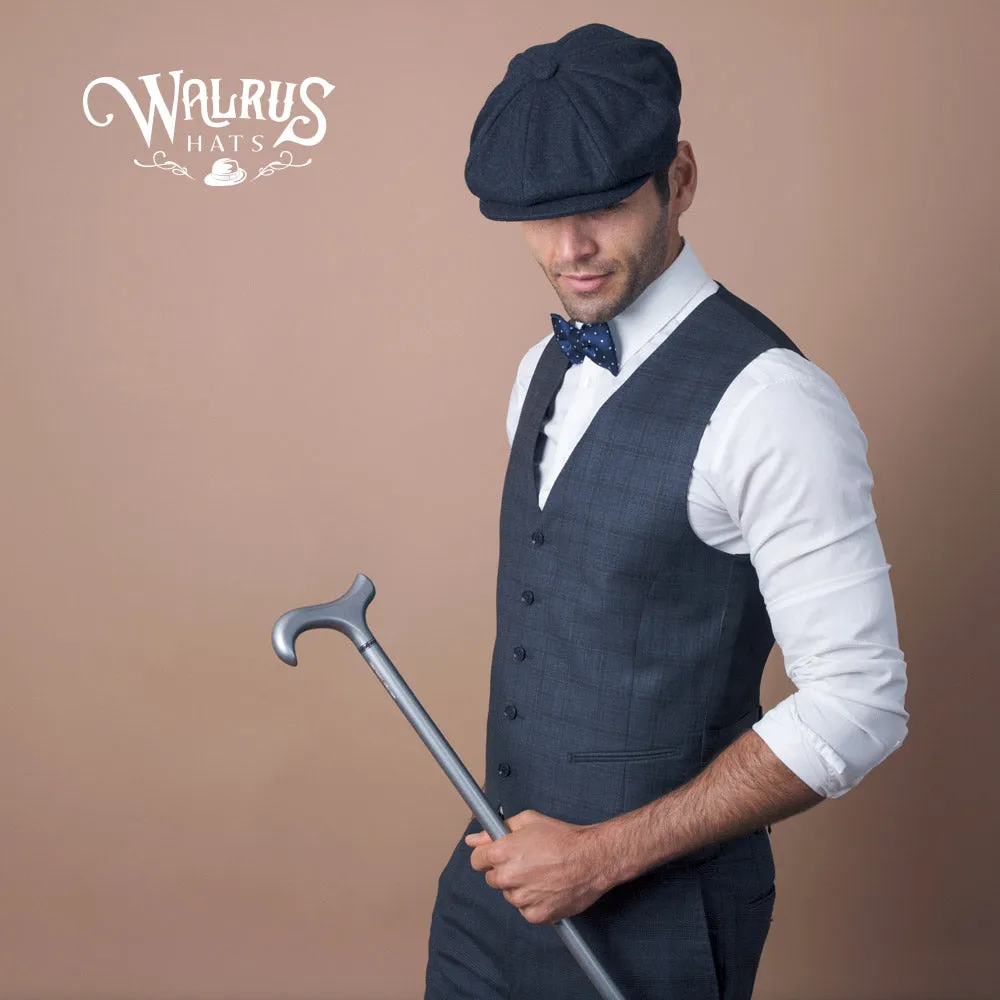 Shelby - Walrus Hat Wool Blend 8 Panel Newsboy Cap