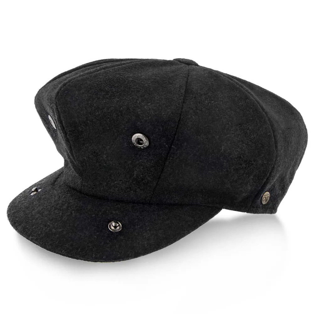 Shelby - Walrus Hat Wool Blend 8 Panel Newsboy Cap