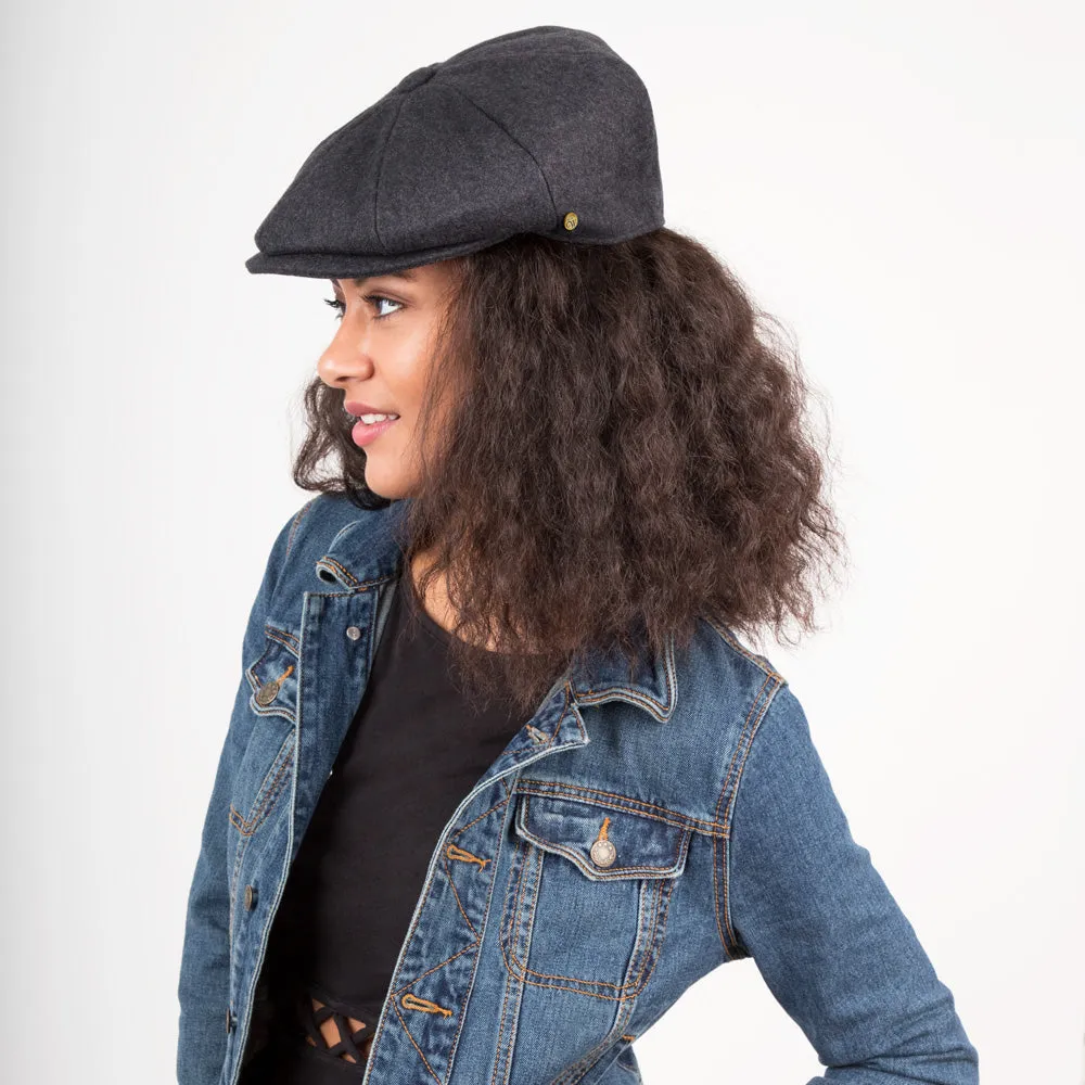 Shelby - Walrus Hat Wool Blend 8 Panel Newsboy Cap