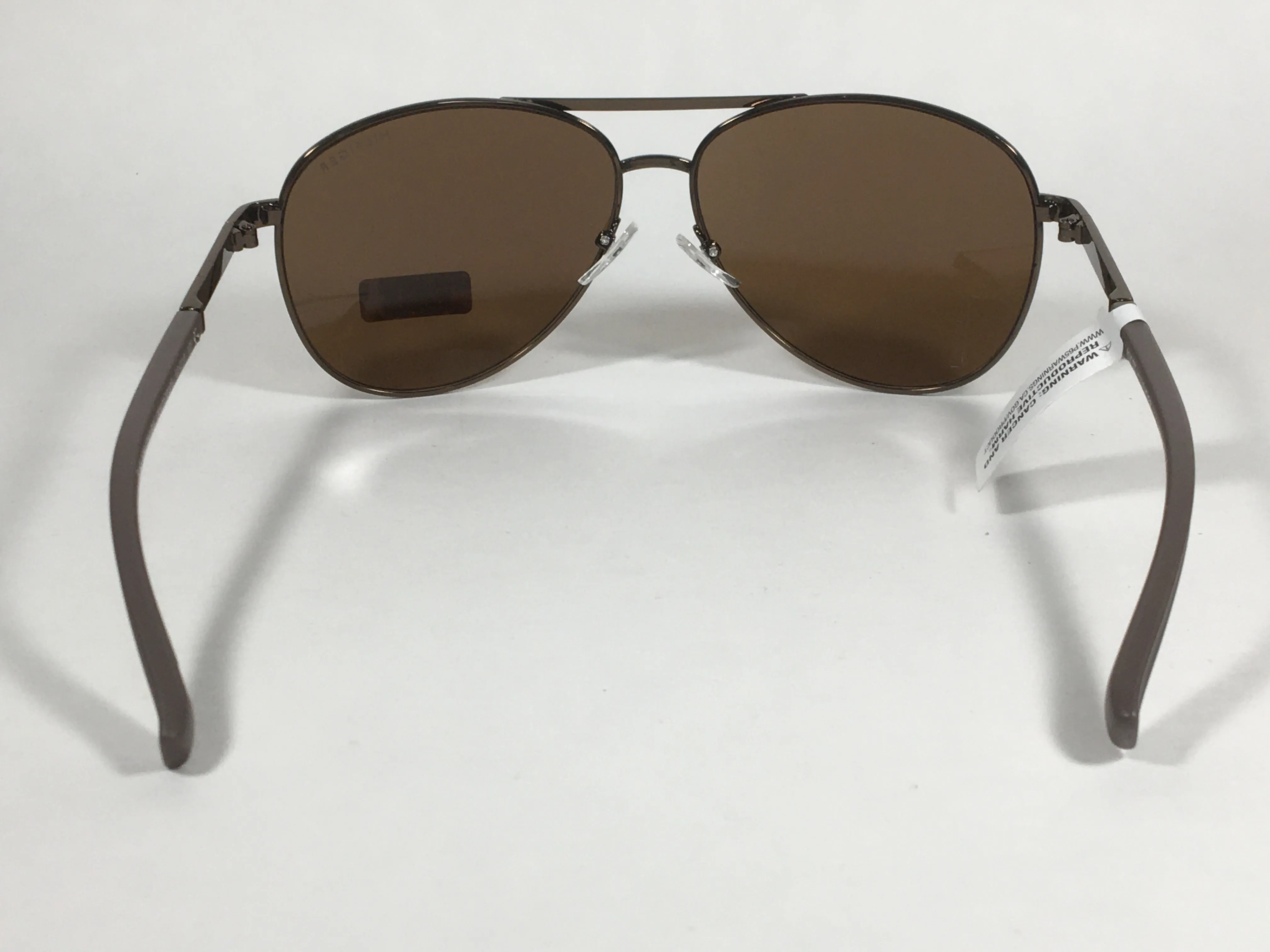 Tommy Hilfiger Bae Aviator Sunglasses Brown Bronze Metal Frame Brown Lens