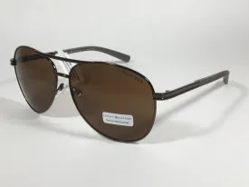 Tommy Hilfiger Bae Aviator Sunglasses Brown Bronze Metal Frame Brown Lens