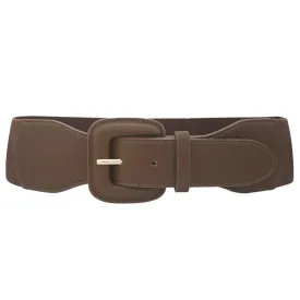 Vegan Elastic Buckle Belt Collection