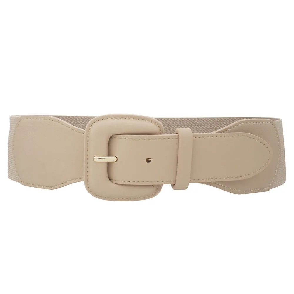 Vegan Elastic Buckle Belt Collection