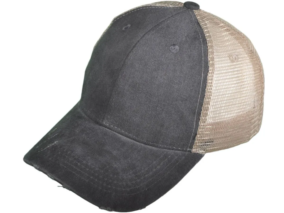 Vintage Mesh Trucker Hats - BK Caps Low Profile Structured