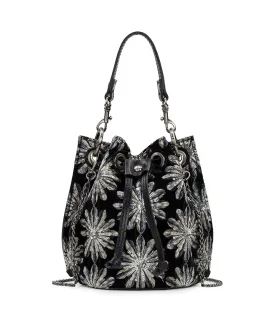 Volania Drawstring - Metallic Starburst Velvet