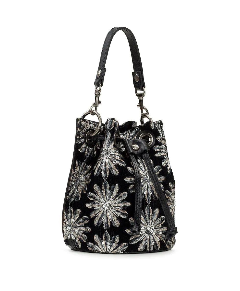 Volania Drawstring - Metallic Starburst Velvet