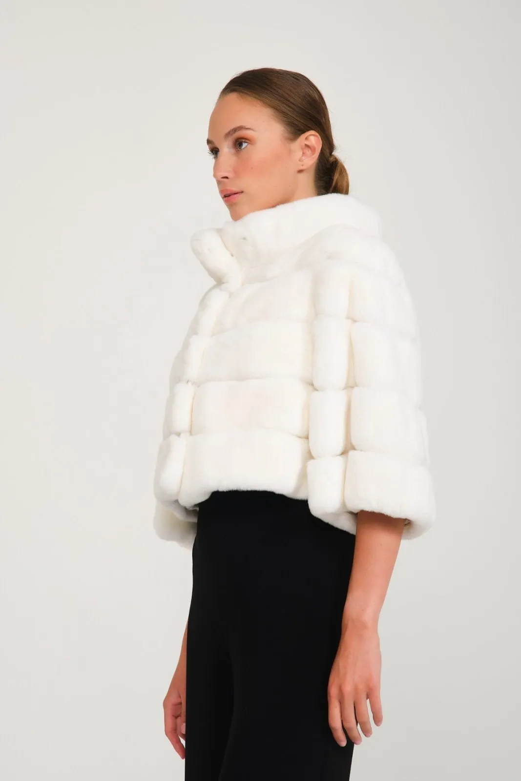 White Rex Fur Jacket