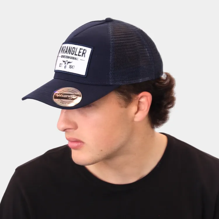 Wrangler Men's Gilford Trucker Cap - Navy